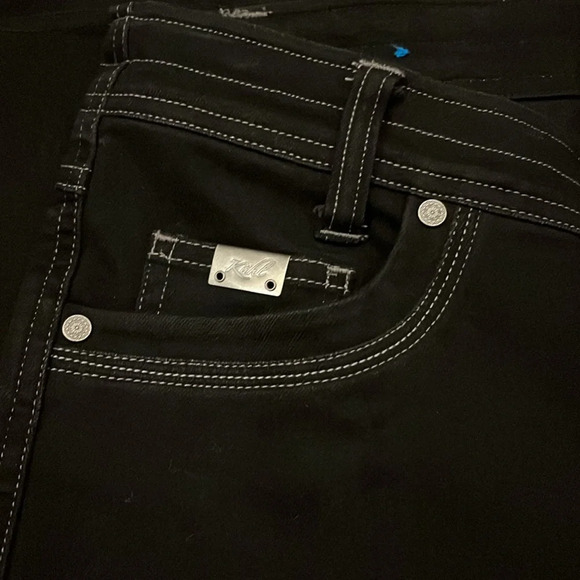 KUHL Legendary Pants Denim Black Jeans Size 12 Long - Picture 5 of 11